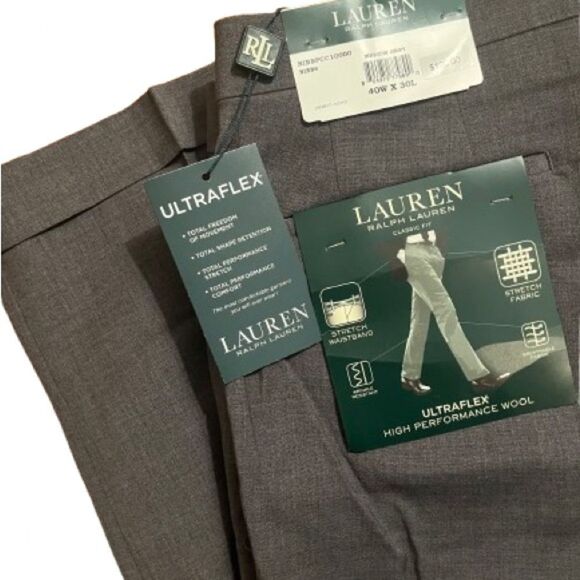 Lauren Ralph Lauren Gray Dress Pants - Picture 1 of 16